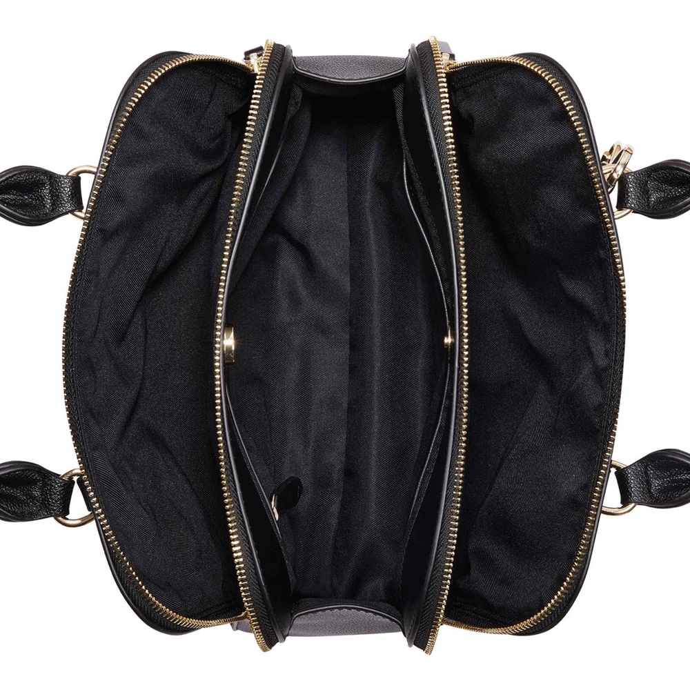 ** sold on ebay*** NINE WEST BLACK CYRA A - LIST SATCHEL CROSSBODY PURSE NWT - Picture 3 of 6